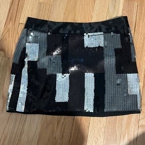 Express sequin mini skirt